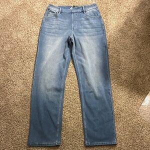 HALARA Women's Straight Leg Jeans - Light Blue